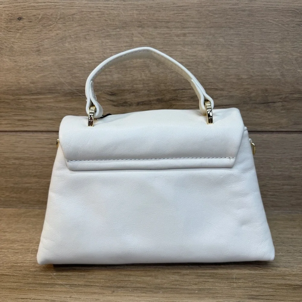Ted Baker Poppy Small Satchel Crossbody - Cream with Gold Hardware NWT